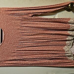 Pink with polk dots long sleeve